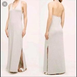 Anthropologie Saturday/Sunday grey halter dress M